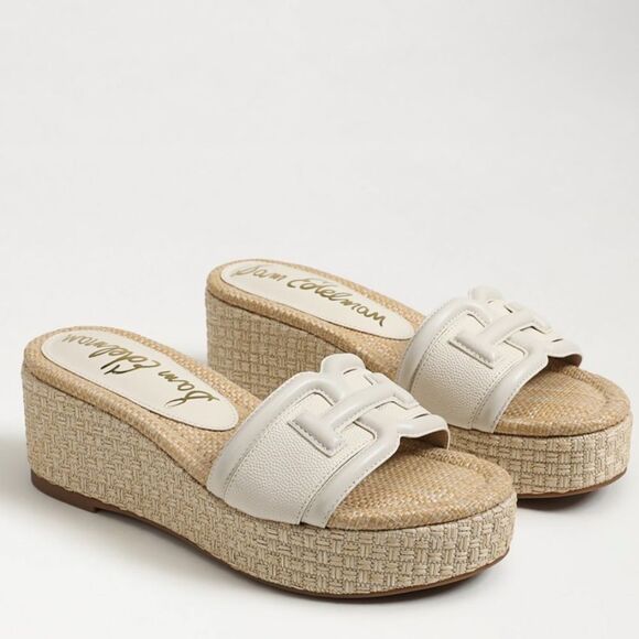 Sam Edelman PAULEENA ESPADRILLE SANDALS Ivory Woven Wedges shoes Revolve 10 - Picture 7 of 14